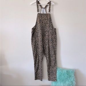 Venus Cheetah Print Overalls Sz L